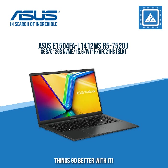 ASUS E1504FA-L1412WS R5-7520U/8GB/512GB NVME | BEST FOR FREELANCER AND STUDENTS LAPTOP ASUS E1504FA-L1412WS R5-7520U/8GB/512GB NVME | BEST FOR FREELANCER AND STUDENTS LAPTOP